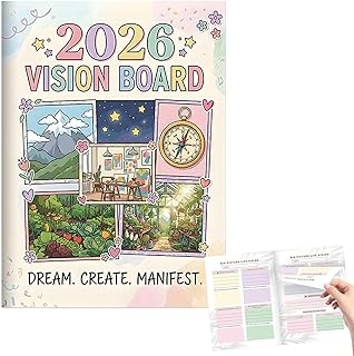 Cahier de Tableau de Vision 2026 pour Femmes - Plan De 12 Mois - Liste de Définition d